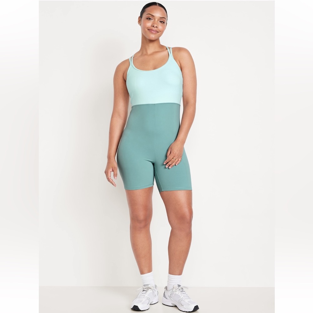 Old Navy Two-Tone Teal and Mint Bodysuit 6inch